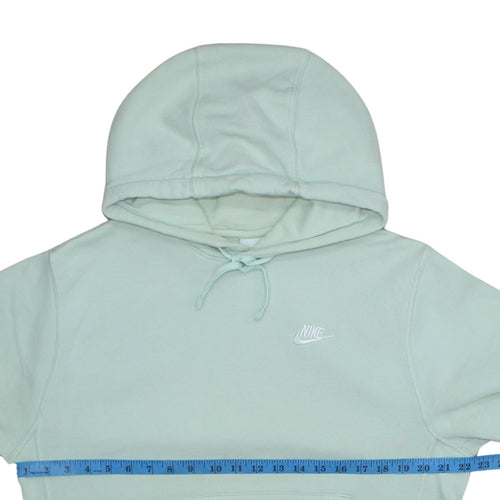 Nike Women Mint Green Pullover Hoodie Small Cotton Blend