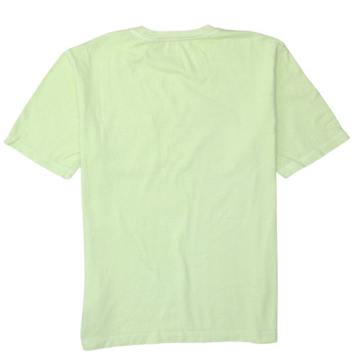 Vans Men's Green Small Crew Neck Cotton T-Shirt with Pocket