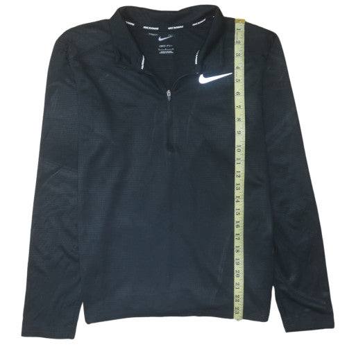 Nike Men's Black Dri-FIT 1/4 Zip Running Top Size S