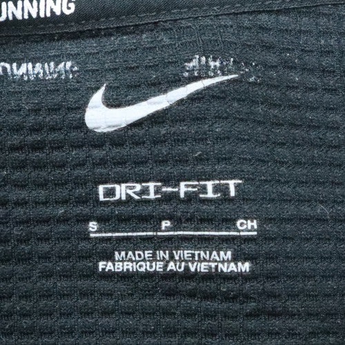 Nike Men's Black Dri-FIT 1/4 Zip Running Top Size S