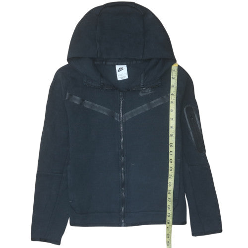 Nike Boys Black Full Zip Hoodie Size L 147-158cm Hooded Sweatshirt