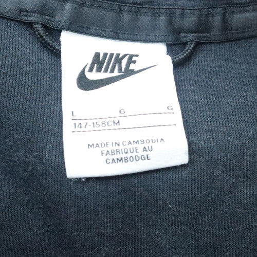 Nike Boys Black Full Zip Hoodie Size L 147-158cm Hooded Sweatshirt
