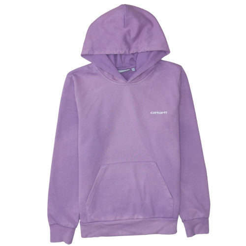 Carhartt Men’s Purple Pullover Hoodie S Embroidered Logo