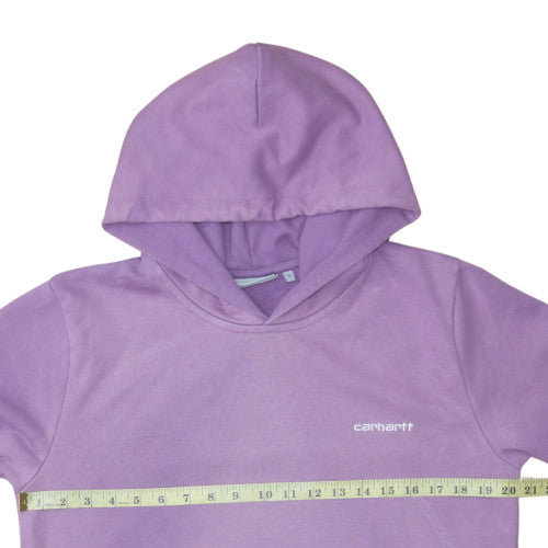 Carhartt Men’s Purple Pullover Hoodie S Embroidered Logo
