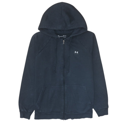 Under Armour Men's Black Full Zip Hoodie Size M Fleece ColdGear