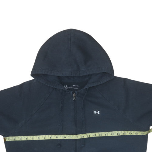 Under Armour Men's Black Full Zip Hoodie Size M Fleece ColdGear