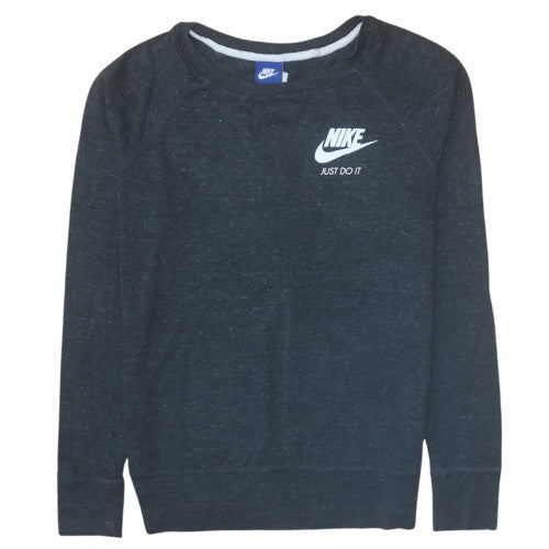 Nike Men's Black Long Sleeve Just Do It Crew Neck T-Shirt Size M