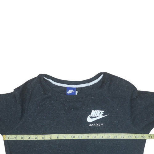 Nike Men's Black Long Sleeve Just Do It Crew Neck T-Shirt Size M