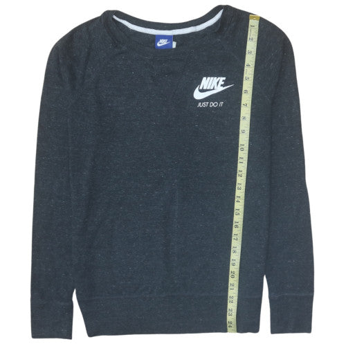 Nike Men's Black Long Sleeve Just Do It Crew Neck T-Shirt Size M