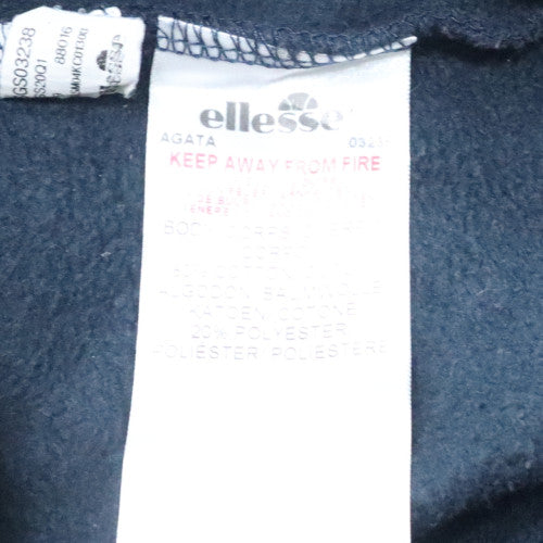Ellesse Womens Navy Blue Crew Neck Pullover Sweatshirt UK 8