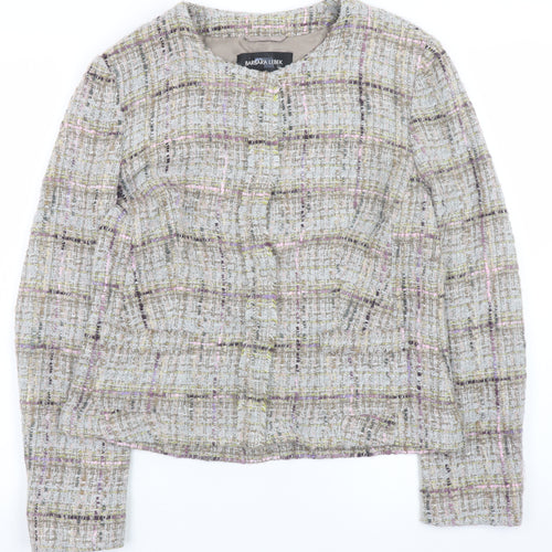 Barbara Lebek Women’s Multicoloured Tweed Jacket Size 12 Classic Style