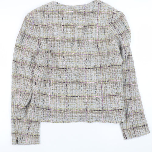 Barbara Lebek Women’s Multicoloured Tweed Jacket Size 12 Classic Style