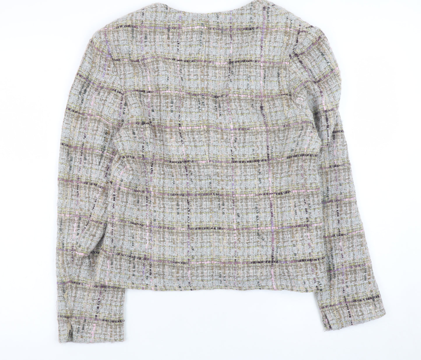 Barbara Lebek Women’s Multicoloured Tweed Jacket Size 12 Classic Style