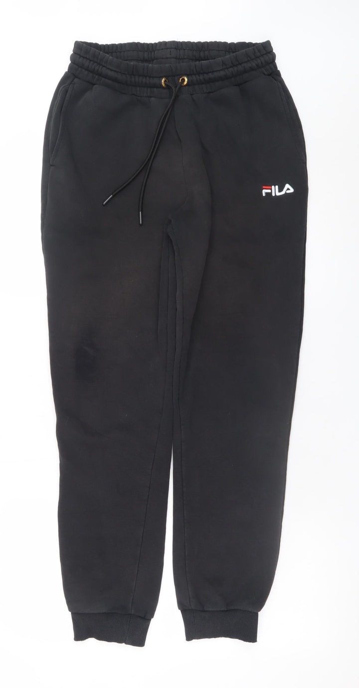 Fila Men's Black Jogger Sweatpants M Casual Elastic Waist