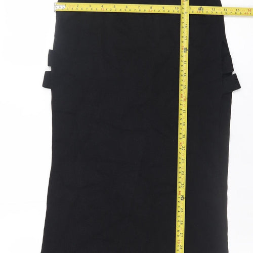 River Island Women’s Black Shift Knit Dress Size 10 Sleeveless Classic