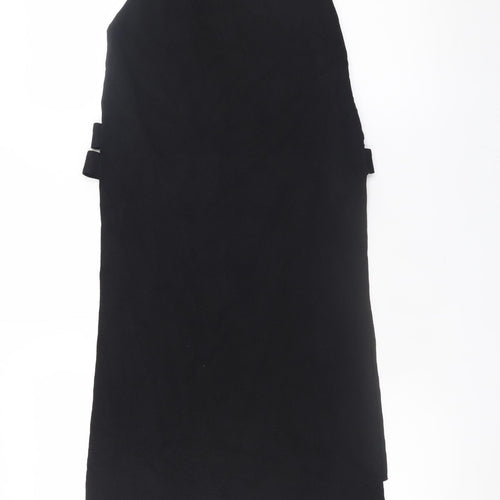 River Island Women’s Black Shift Knit Dress Size 10 Sleeveless Classic