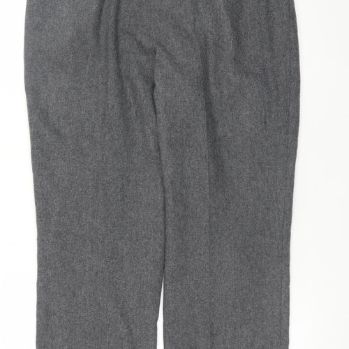 Cotswold Collections Women Grey Wool Dress Pants Size 16 Classic Fit