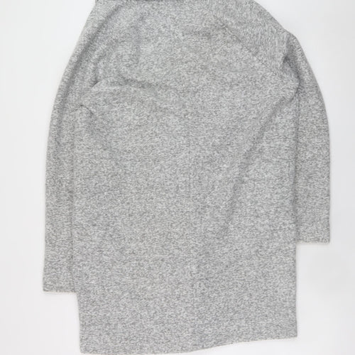 Next Women’s Grey Mid-Length Button Overcoat Size 12