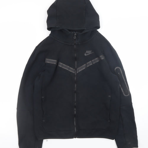 Nike Teens Black Full Zip Hoodie L Fleece Sportswear