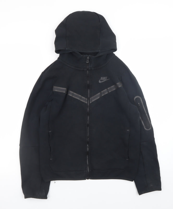 Nike Teens Black Full Zip Hoodie L Fleece Sportswear