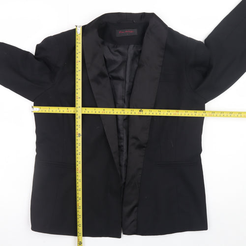 Miss Selfridge Women’s Black Blazer Jacket Size 12 Classic Mid-Length