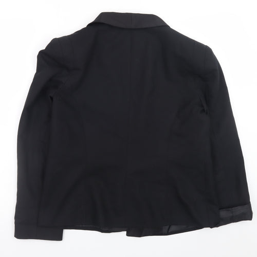 Miss Selfridge Women’s Black Blazer Jacket Size 12 Classic Mid-Length