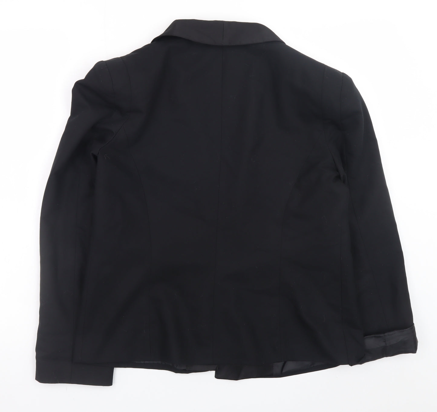 Miss Selfridge Women’s Black Blazer Jacket Size 12 Classic Mid-Length