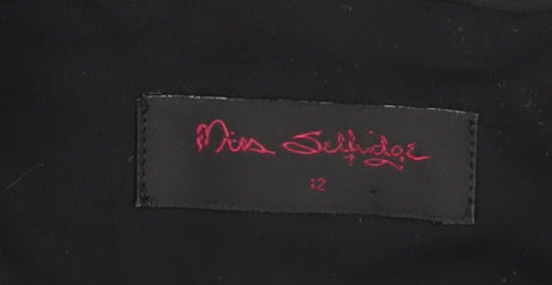 Miss Selfridge Women’s Black Blazer Jacket Size 12 Classic Mid-Length