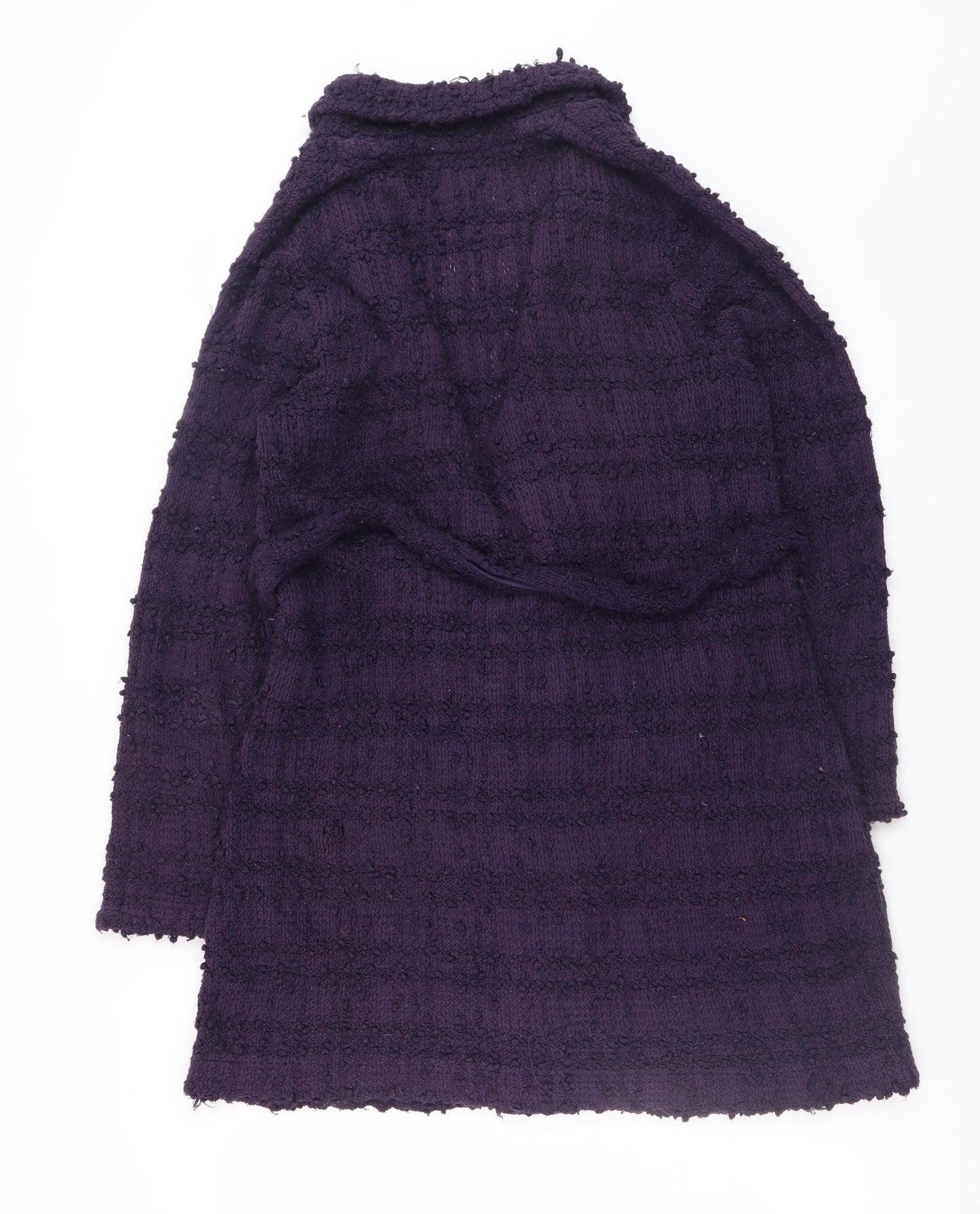 Monsoon Women’s Purple Knit Belted Long Cardigan Size 14