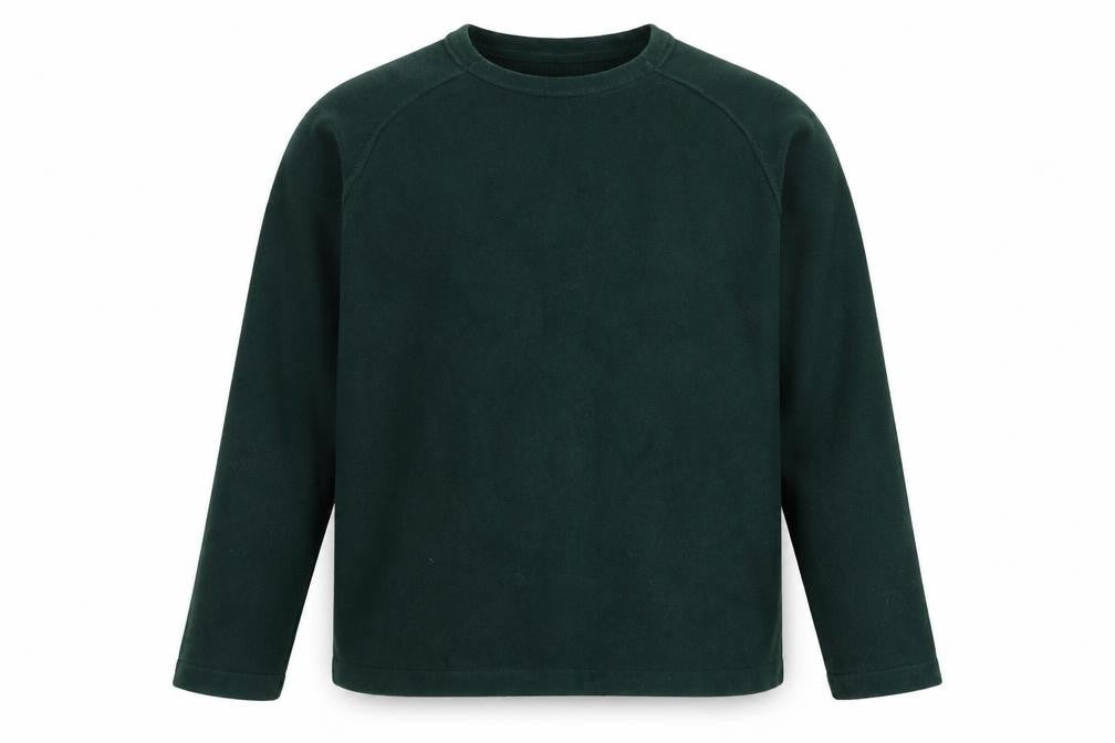 Front view of Red Herring Men's Green Cotton Crew Neck jumper, size L