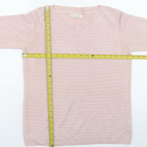 Marks and Spencer Per Una Women's Pink Size 14 3/4 Sleeve Knit Jumper