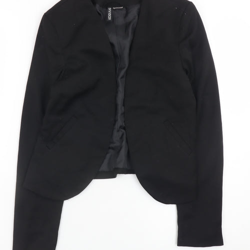 H&M Women’s Black Slim Fit Open Front Blazer Size 6