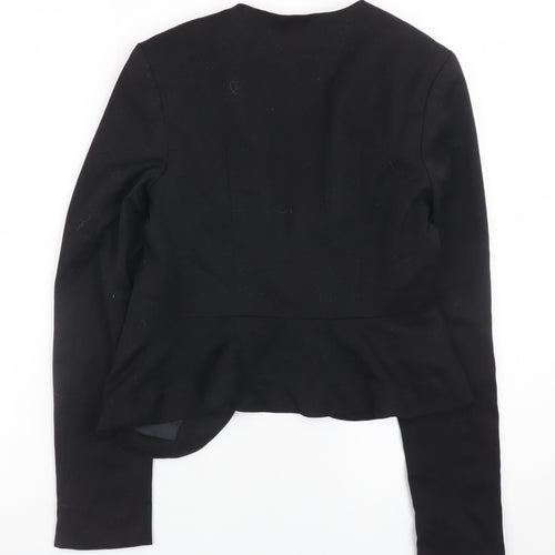 H&M Women’s Black Slim Fit Open Front Blazer Size 6