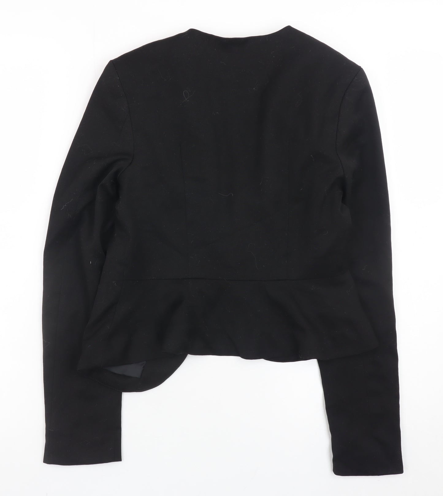 H&M Women’s Black Slim Fit Open Front Blazer Size 6