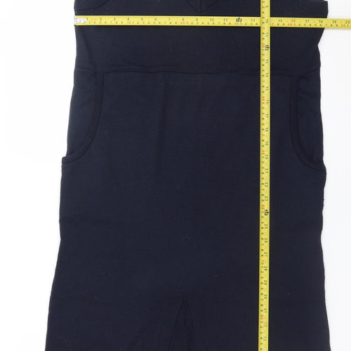 ASOS Women’s Black V-Neck Acrylic Knit Jumper Dress Size 10
