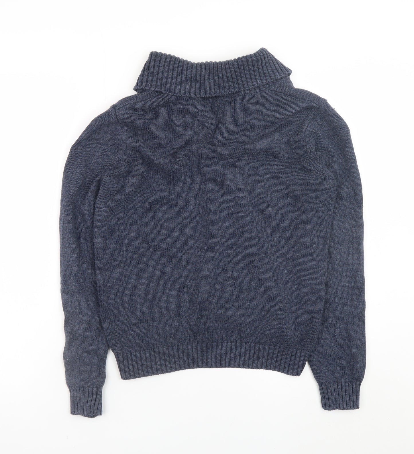 Firetrap Boys Blue Cotton Shawl Collar Button-Up Cardigan 13 Years