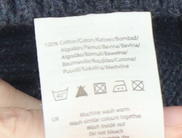 Firetrap Boys Blue Cotton Shawl Collar Button-Up Cardigan 13 Years