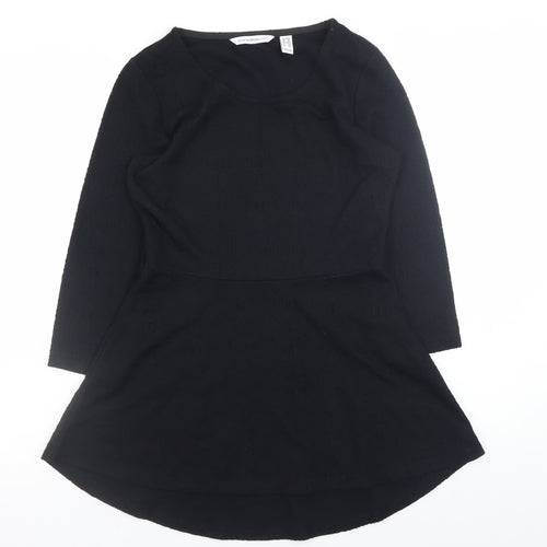 Isaac Mizrahi Live Women's Black XS Fit & Flare Jersey Dress