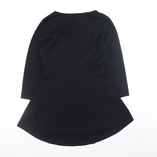Isaac Mizrahi Live Women's Black XS Fit & Flare Jersey Dress