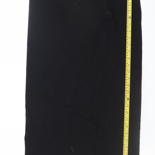 Monki Women’s Black Knit Wrap Midi Skirt Size S