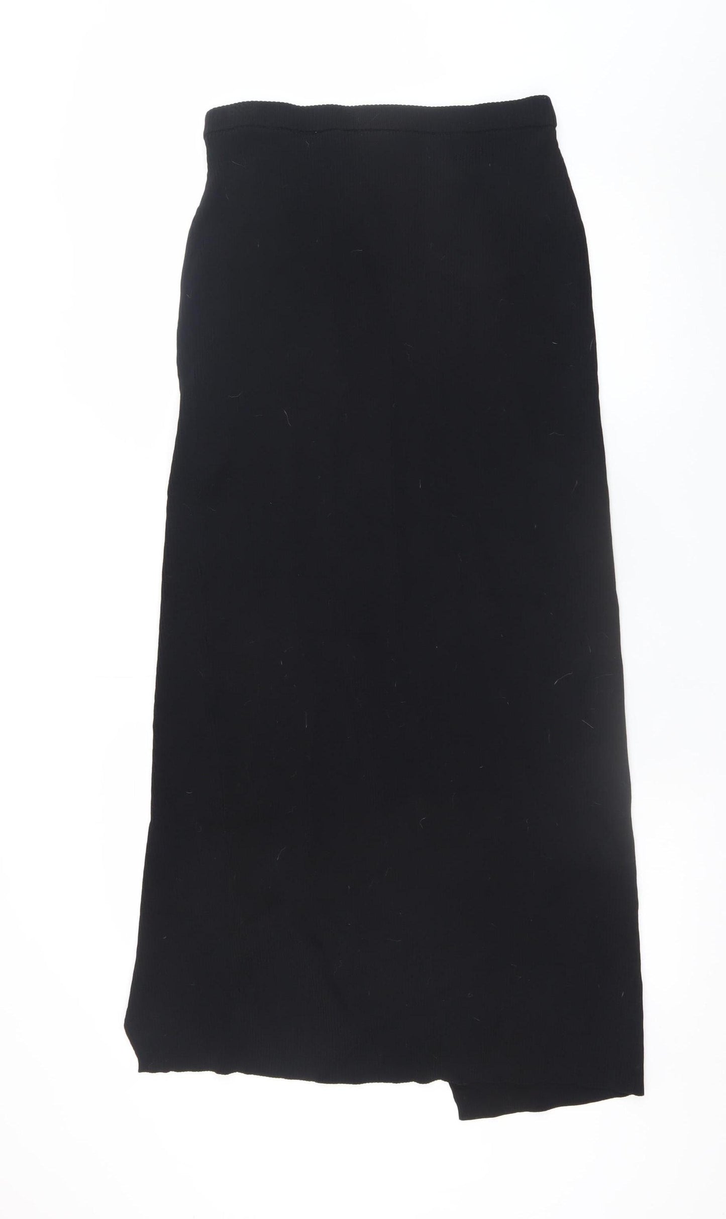 Monki Women’s Black Knit Wrap Midi Skirt Size S
