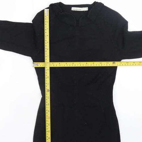 Karen Millen Women's Black Peter Pan Collar Pullover Jumper Size 10
