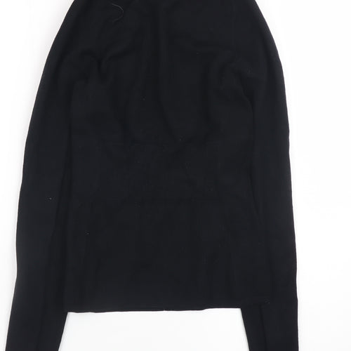 Karen Millen Women's Black Peter Pan Collar Pullover Jumper Size 10