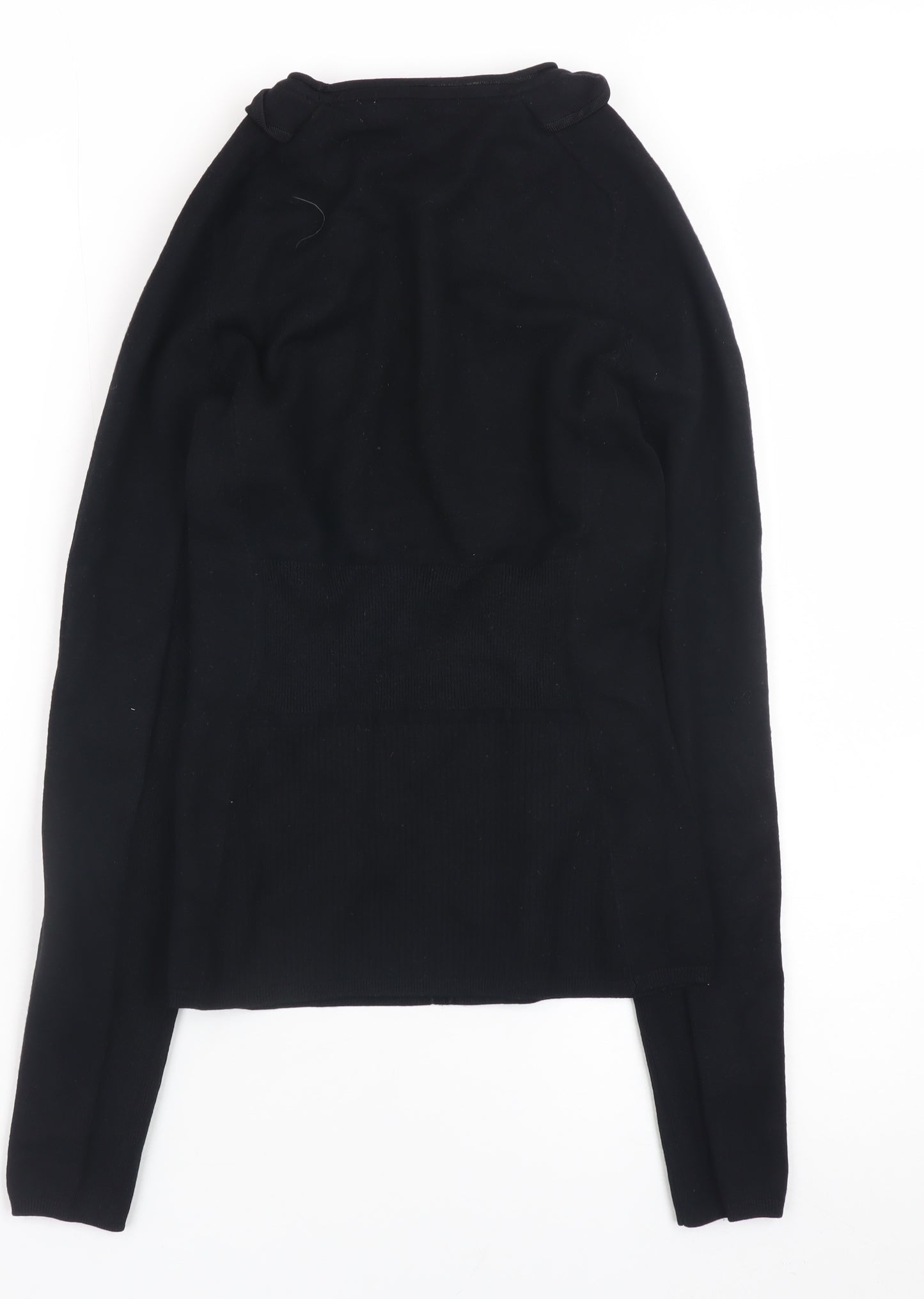 Karen Millen Women's Black Peter Pan Collar Pullover Jumper Size 10