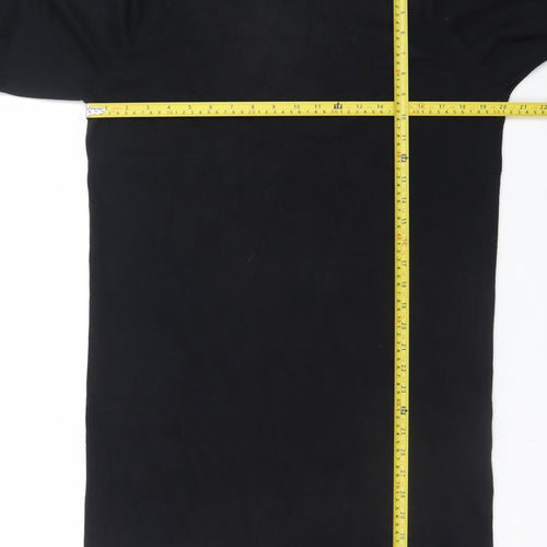Vero Moda Women Black Size 18 Knit High Neck Long Sleeve Sweater Dress