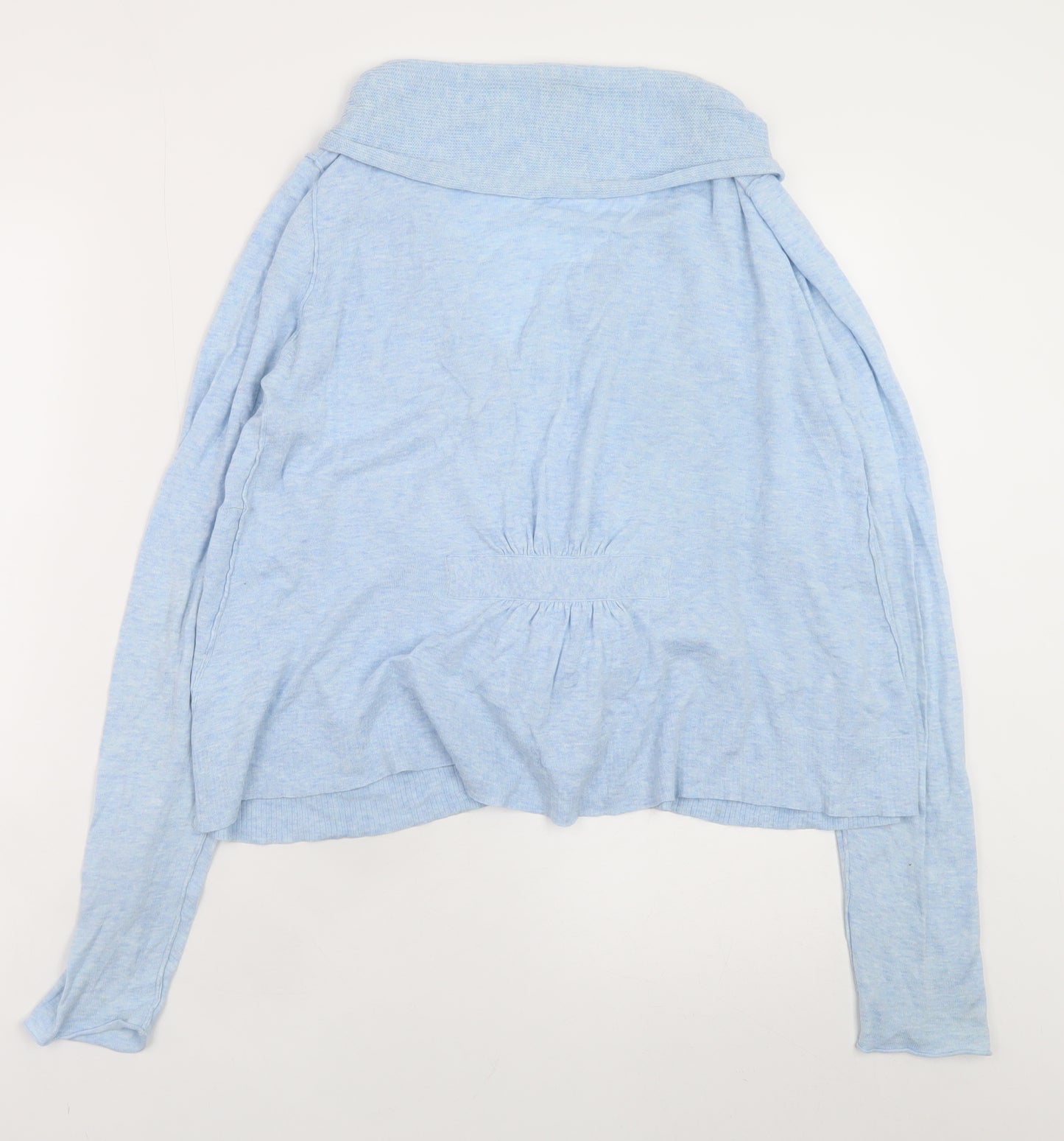 Whistles Women Blue Long Sleeve Cardigan Size 12 100% Cotton