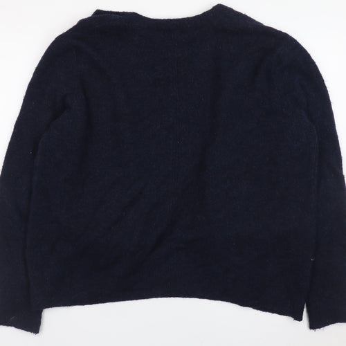 Fat Face Women's Blue Size 14 Knit Open Cardigan Jumper