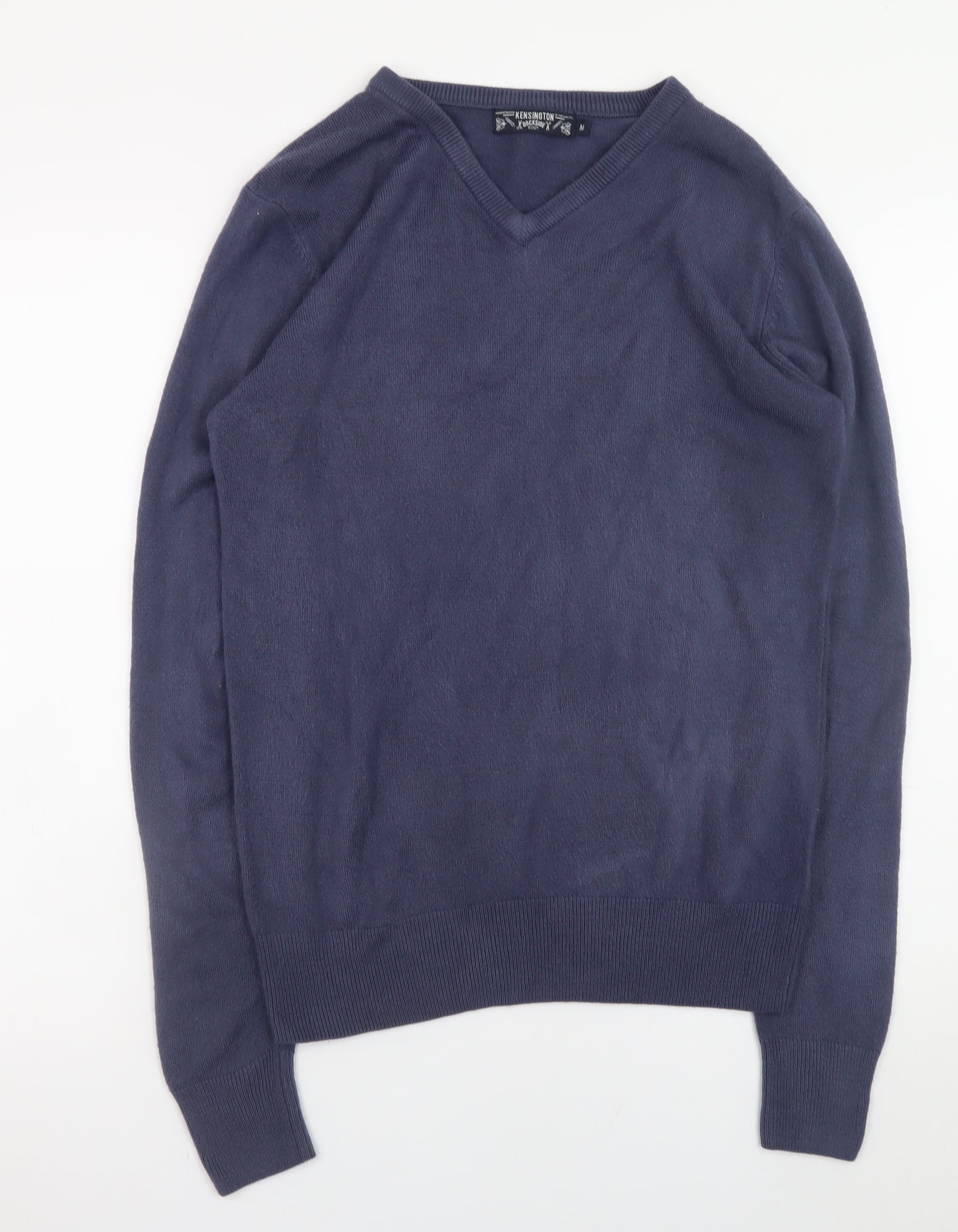 Kensington Dockside Men's Blue V-Neck Pullover Jumper M