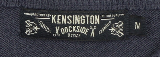 Kensington Dockside Men's Blue V-Neck Pullover Jumper M