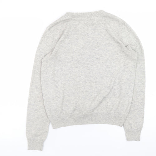 River Island Women’s Grey Funny Banana Pullover Jumper Size 10
